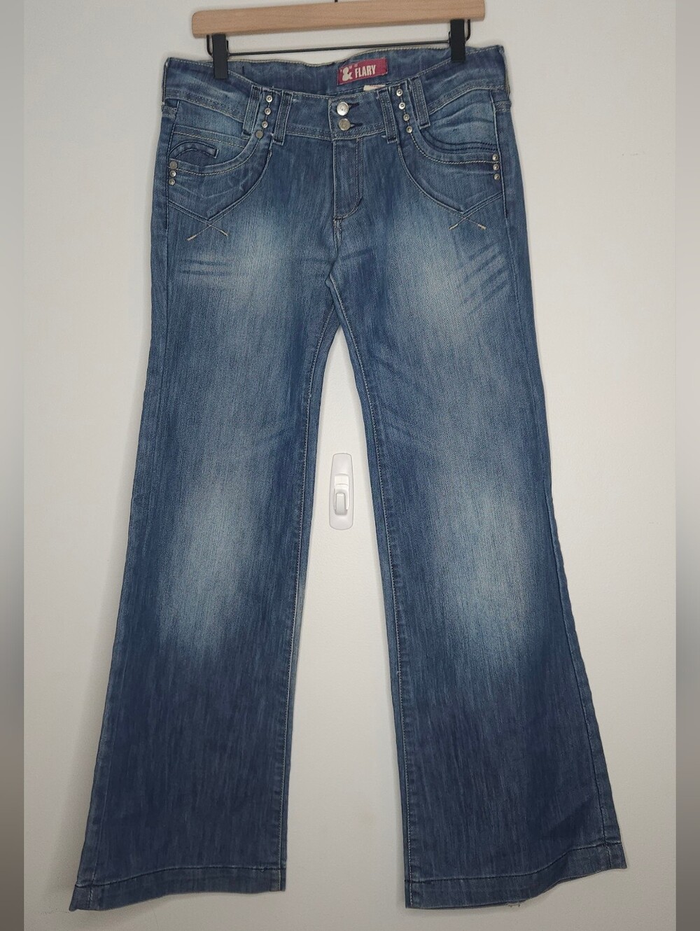H&M vintage Low Rise Flare Denim